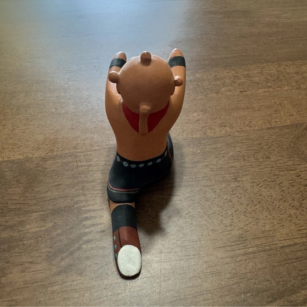 Rare Vintage Hopi Mud head Tumbling Doll Figurine By Tony Dallas Signed - Picture 6 of 6